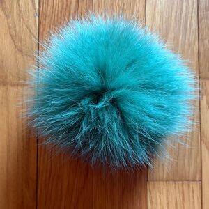 Fox fur  Pom Pom keychain
